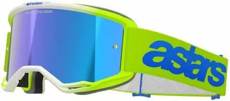 Ochelari Moto MX/Enduro Vision 5 Blaze Yellow/Mirror Blue