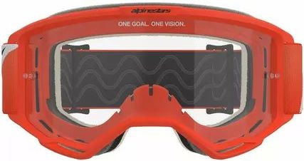 Ochelari Moto MX/Enduro Vision 5 Corp Orange/Clear