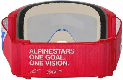 Ochelari Moto MX/Enduro Vision 5 Corp Red/White/Blue/Mirror Blue