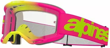 Ochelari Moto MX/Enduro Vision 5 Wordmark Pink/Yellow/Clear