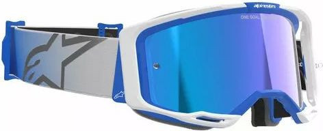 Ochelari Moto MX/Enduro Vision 8 Corp Blue/White/Mirror Blue
