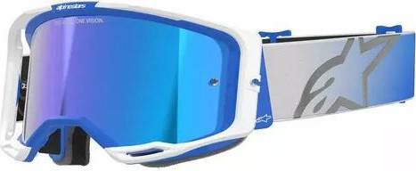 Ochelari Moto MX/Enduro Vision 8 Corp Blue/White/Mirror Blue