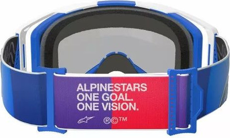 Ochelari Moto MX/Enduro Vision 8 Corp Blue/White/Mirror Blue