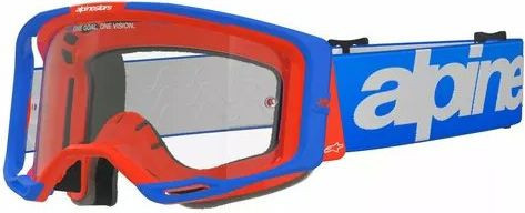 Ochelari Moto MX/Enduro Vision 8 Wordmark Blue/White/Orange/Clear