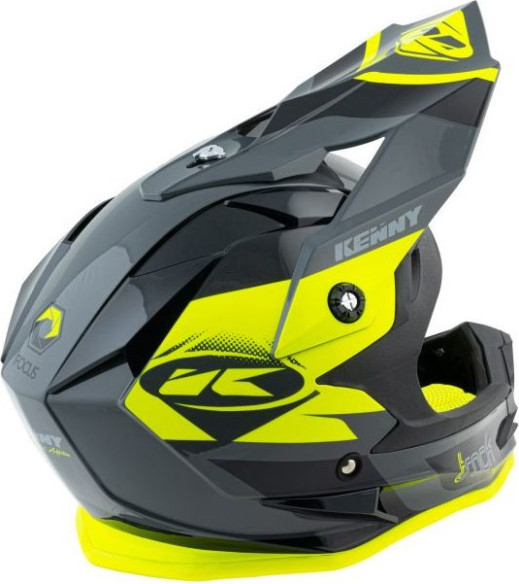 Casca Enduro Copii Track Black Neon Yellow