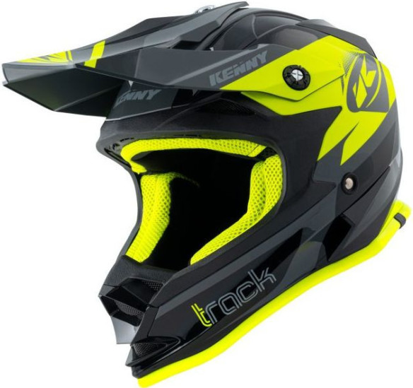 Casca Enduro Copii Track Black Neon Yellow