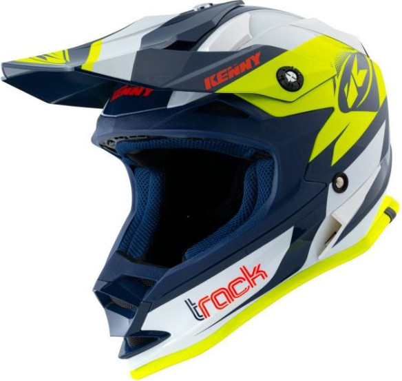 Casca Enduro Copii Track Navy Neon Yellow