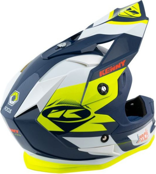 Casca Enduro Copii Track Navy Neon Yellow