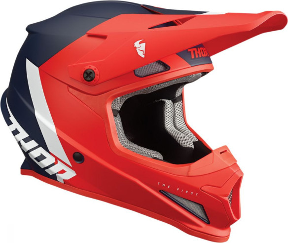Casca Enduro Copii Sector Chev Red/Navy