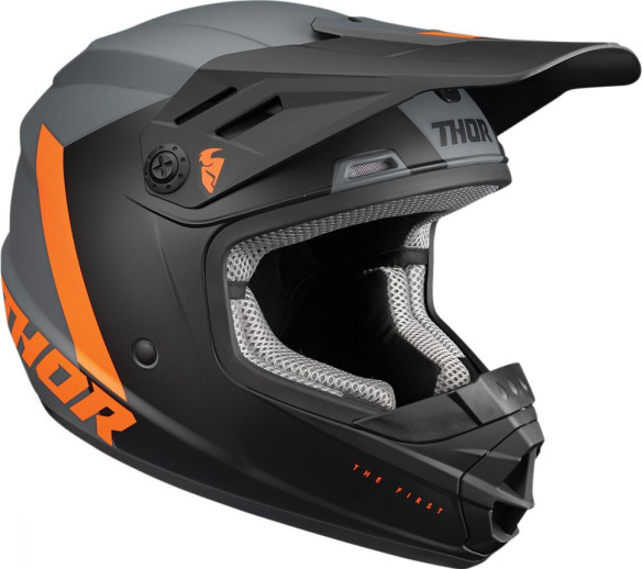 Casca Enduro Copii Sector Chev Charcoal/Orange