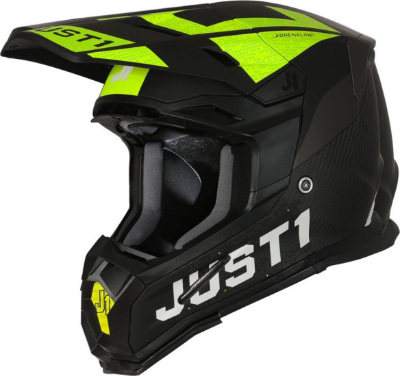 Casca Enduro Copii J22 Adrenaline Black/Yellow Fluo Carbon Matt