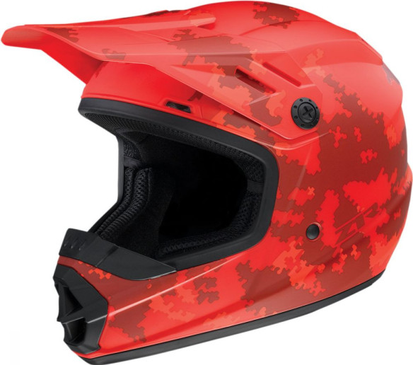 Casca Enduro Copii Rise Camo 2 Red