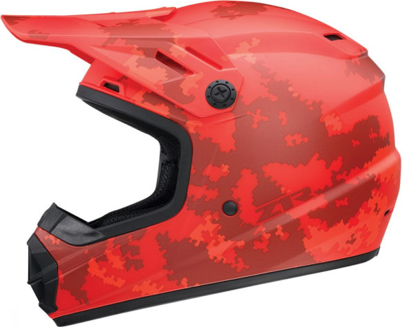 Casca Enduro Copii Rise Camo 2 Red