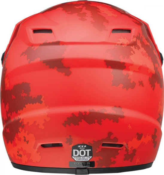 Casca Enduro Copii Rise Camo 2 Red