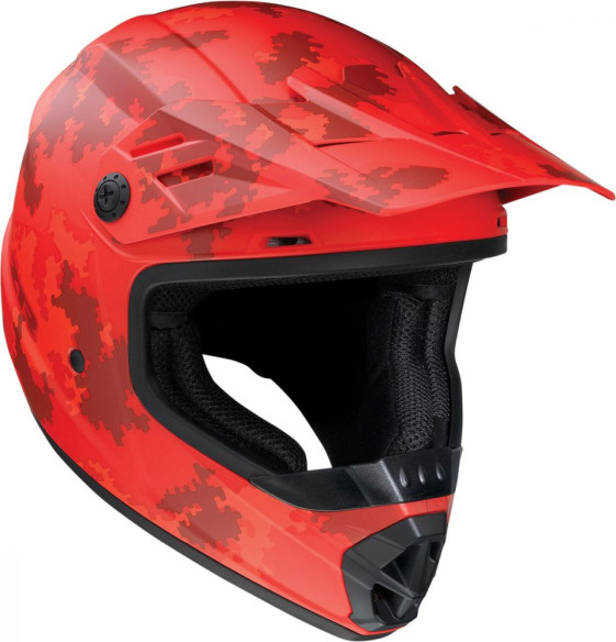 Casca Enduro Copii Rise Camo 2 Red