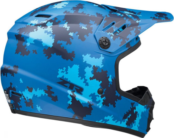 Casca Enduro Copii Rise Camo 2 Blue
