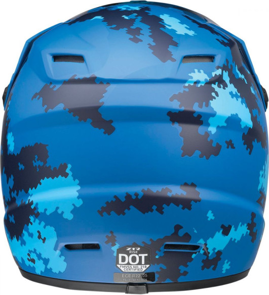 Casca Enduro Copii Rise Camo 2 Blue