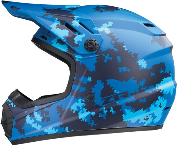 Casca Enduro Copii Rise Camo 2 Blue