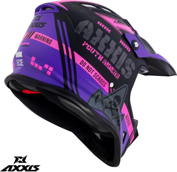 Casca Moto MX/Enduro Copii Wolverine B8 Matt Pink 24