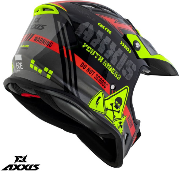 Casca Moto MX/Enduro Copii Wolverine B5 Glossy Red 24