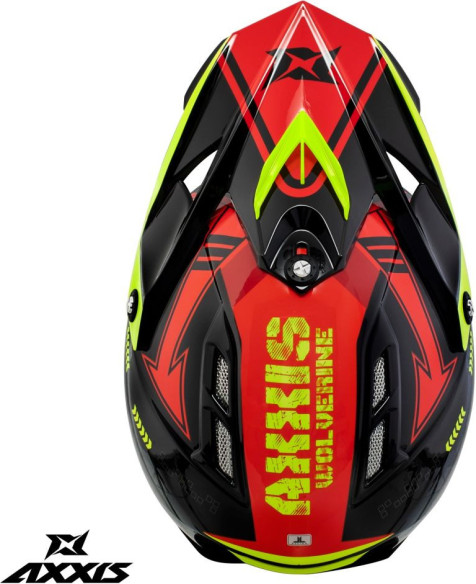 Casca Moto MX/Enduro Copii Wolverine B5 Glossy Red 24