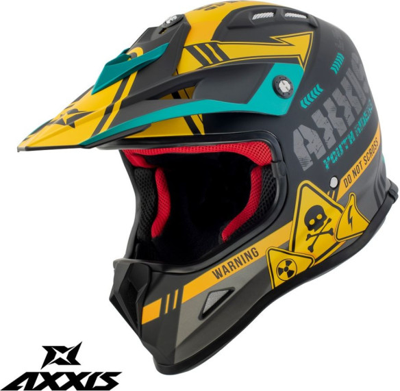 Casca Moto MX/Enduro Copii Wolverine B3 Matt Yellow 24
