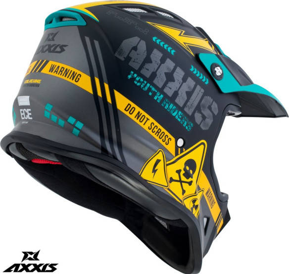 Casca Moto MX/Enduro Copii Wolverine B3 Matt Yellow 24