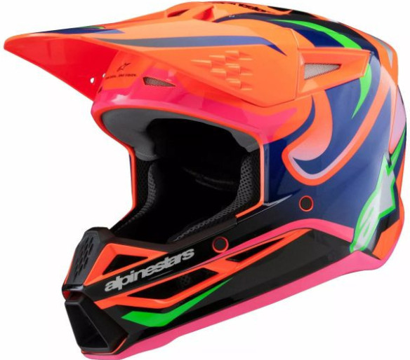 Casca Moto MX/Enduro Copii Supertech M3 Youth Deegan Orange/Pink/Purple 24