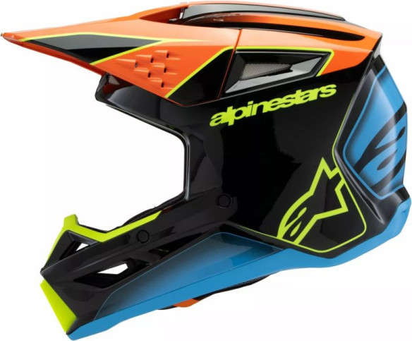 Casca Moto MX/Enduro Copii Supertech M3 Youth Fray Black/Blue/Orange/Yellow 24