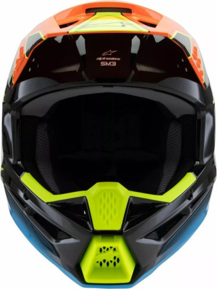 Casca Moto MX/Enduro Copii Supertech M3 Youth Fray Black/Blue/Orange/Yellow 24