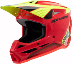 Casca Moto MX/Enduro Copii Supertech M3 Youth Fray Red/Black/Yellow 24