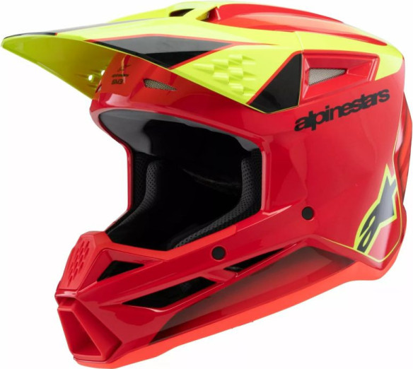 Casca Moto MX/Enduro Copii Supertech M3 Youth Fray Red/Black/Yellow 24