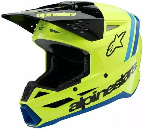 Casca Moto MX/Enduro Copii Supertech M3 Youth Radium Yellow/Black/Blue 24