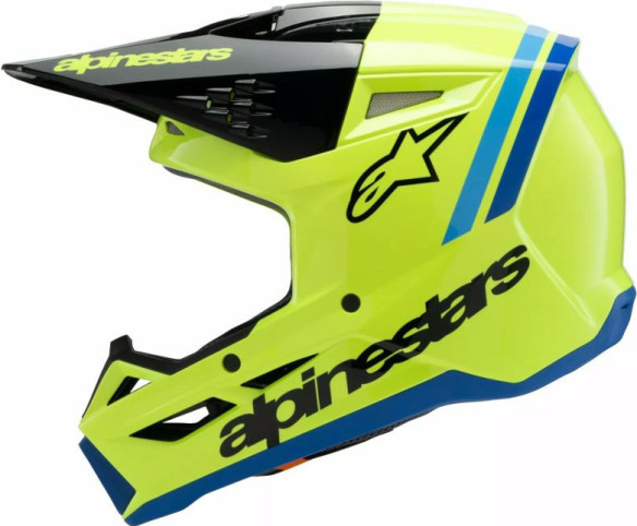 Casca Moto MX/Enduro Copii Supertech M3 Youth Radium Yellow/Black/Blue 24
