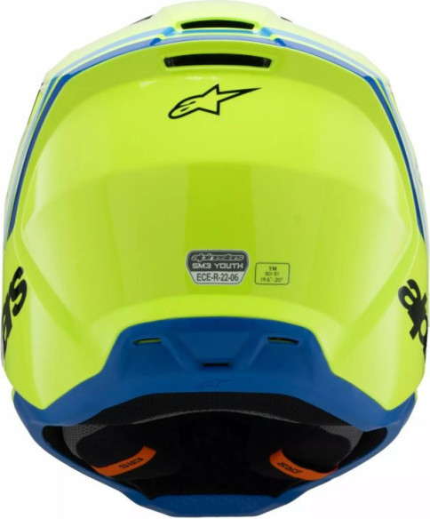 Casca Moto MX/Enduro Copii Supertech M3 Youth Radium Yellow/Black/Blue 24