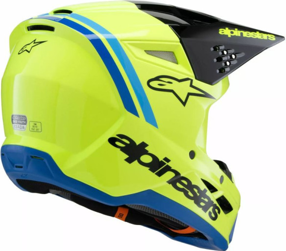 Casca Moto MX/Enduro Copii Supertech M3 Youth Radium Yellow/Black/Blue 24