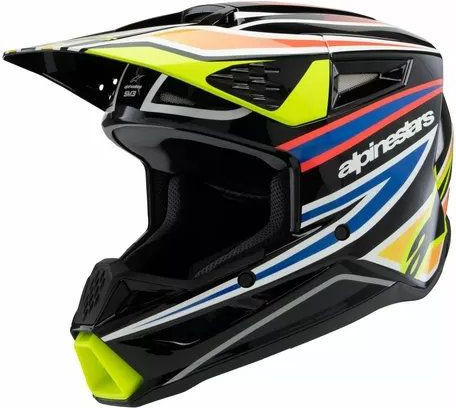 Casca Moto MX/Enduro Copii Supertech M3 Youth Wurx Black/Blue/Yellow 24