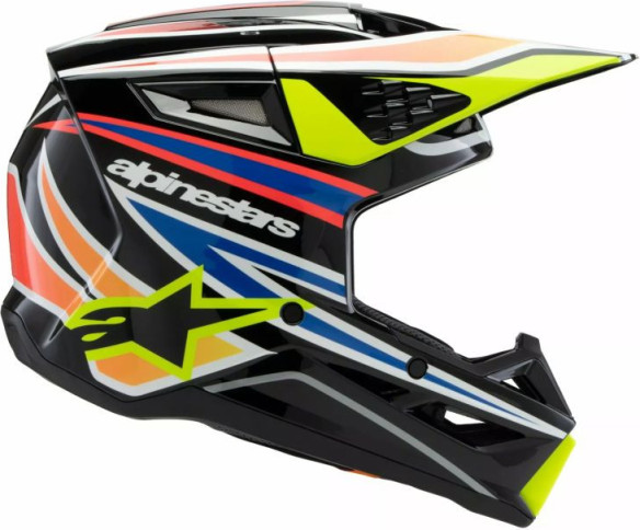 Casca Moto MX/Enduro Copii Supertech M3 Youth Wurx Black/Blue/Yellow 24