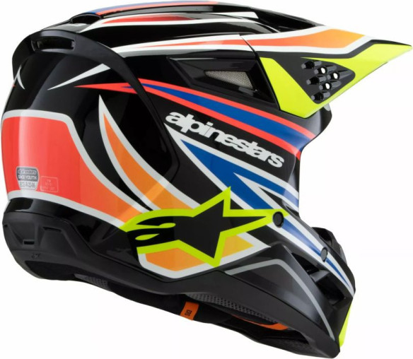 Casca Moto MX/Enduro Copii Supertech M3 Youth Wurx Black/Blue/Yellow 24