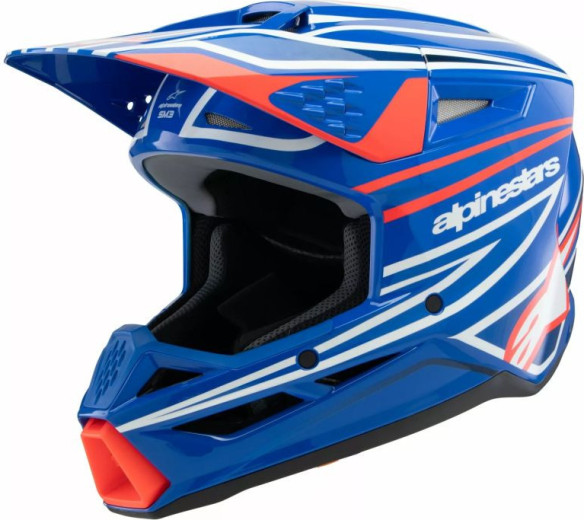 Casca Moto MX/Enduro Copii Supertech M3 Youth Wurx Black/Blue/Red/White 24