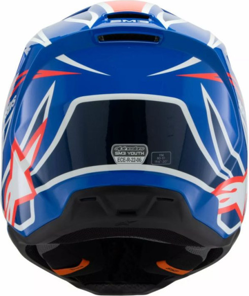 Casca Moto MX/Enduro Copii Supertech M3 Youth Wurx Black/Blue/Red/White 24