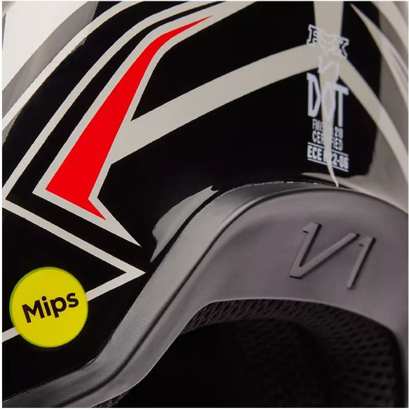 Casca Moto MX/Enduro Copii Youth V1 GOAT Strafer Black/Grey/Red