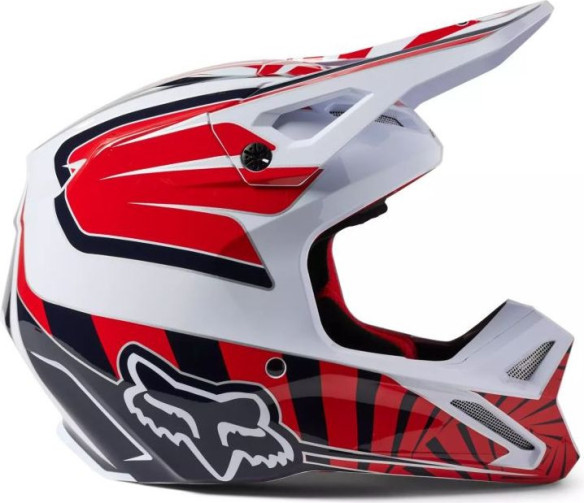 Casca Moto MX/Enduro Copii Youth V1 GOAT DOT/ECE White/Black/Red