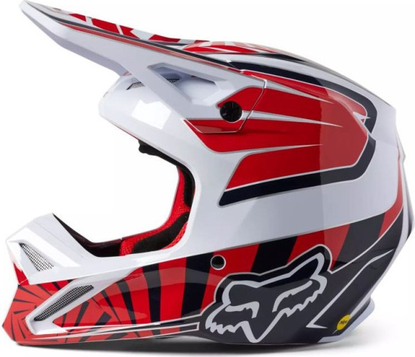 Casca Moto MX/Enduro Copii Youth V1 GOAT DOT/ECE White/Black/Red