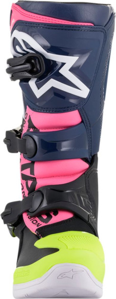 Cizme Enduro Copii/Adolescenti Tech 3S Multicolor/Roz