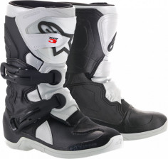 Cizme Enduro Copii Tech 3S Offroad Negru/Alb