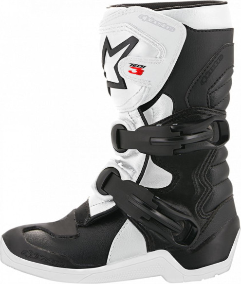 Cizme Enduro Copii Tech 3S Offroad Negru/Alb