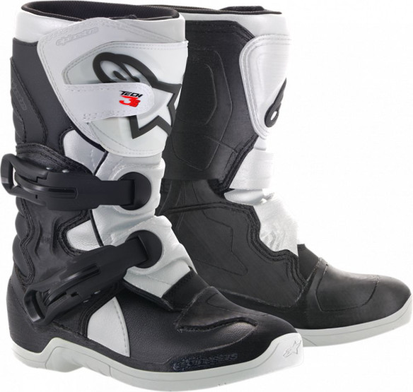 Cizme Enduro Copii Tech 3S Offroad Negru/Alb