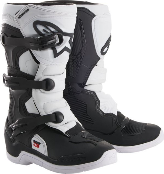 Cizme Enduro Copii Tech 3S Offroad Negru/Alb