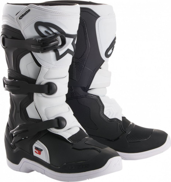 Cizme Enduro Copii Tech 3S Offroad Negru/Alb